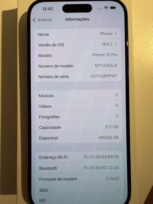 iPhone 15 Pro, Blue Titanium, 512G