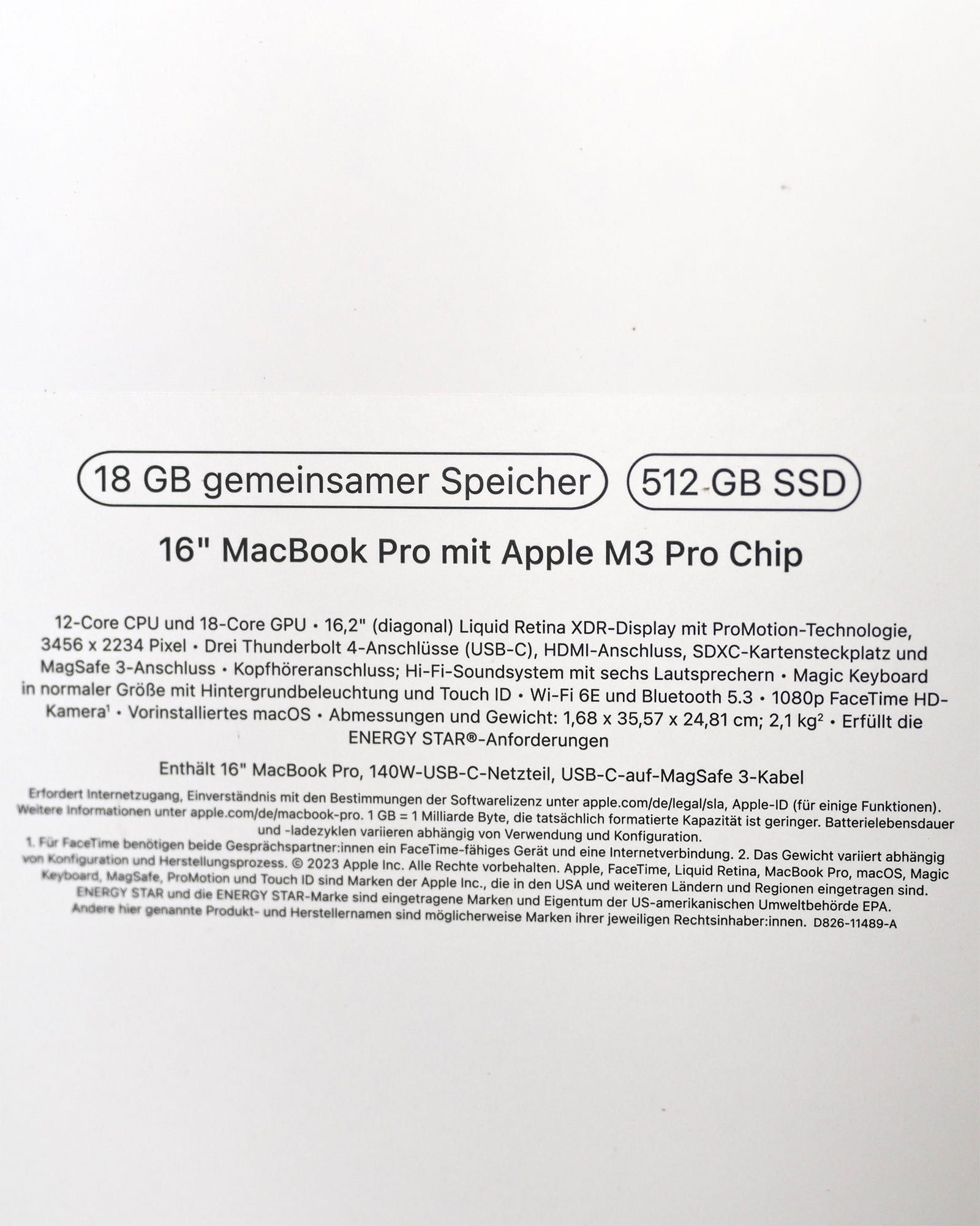 Macbook Pro M3 16 polegadas - Igual a Novo