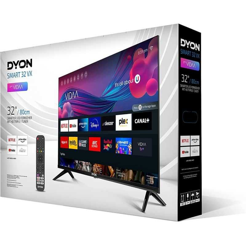 Знижка! Телевізор 32-дюймовий DYON Smart 32 VX (Smart TV T2\S2 Wi-Fi)
