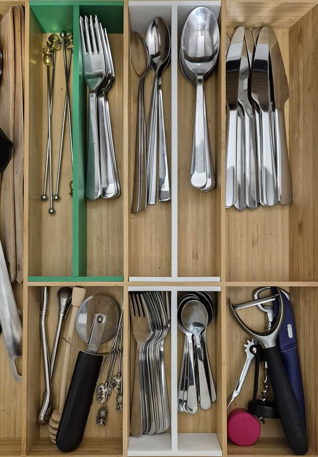 Zestaw przekładek do wkładu szuflady na sztućce z Ikea