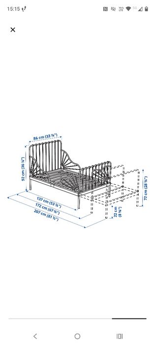Łóżko dziecięce Minnen Ikea
