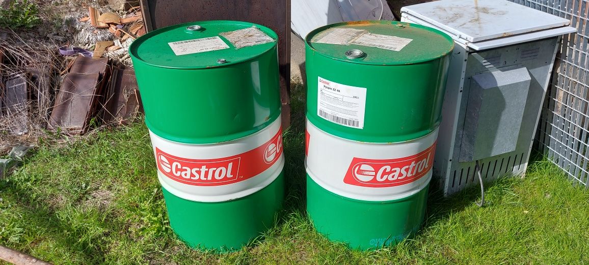 Beczka 208l 200l Castrol pusta nowa po jednym użyciu loft stolik barek