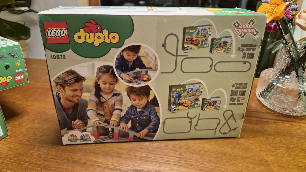 Lego duplo pociąg trzy zestawy z pudełkami 10874 + 10872 + 10882