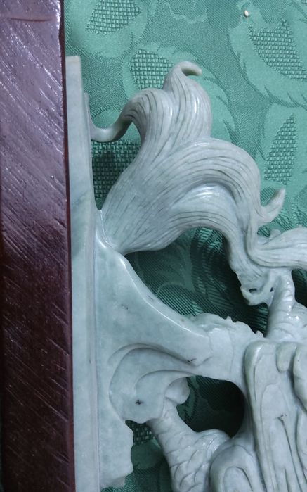 Escultura Chinesa de Dragao com 30cm de largura