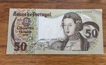2 notas de 50 escudos