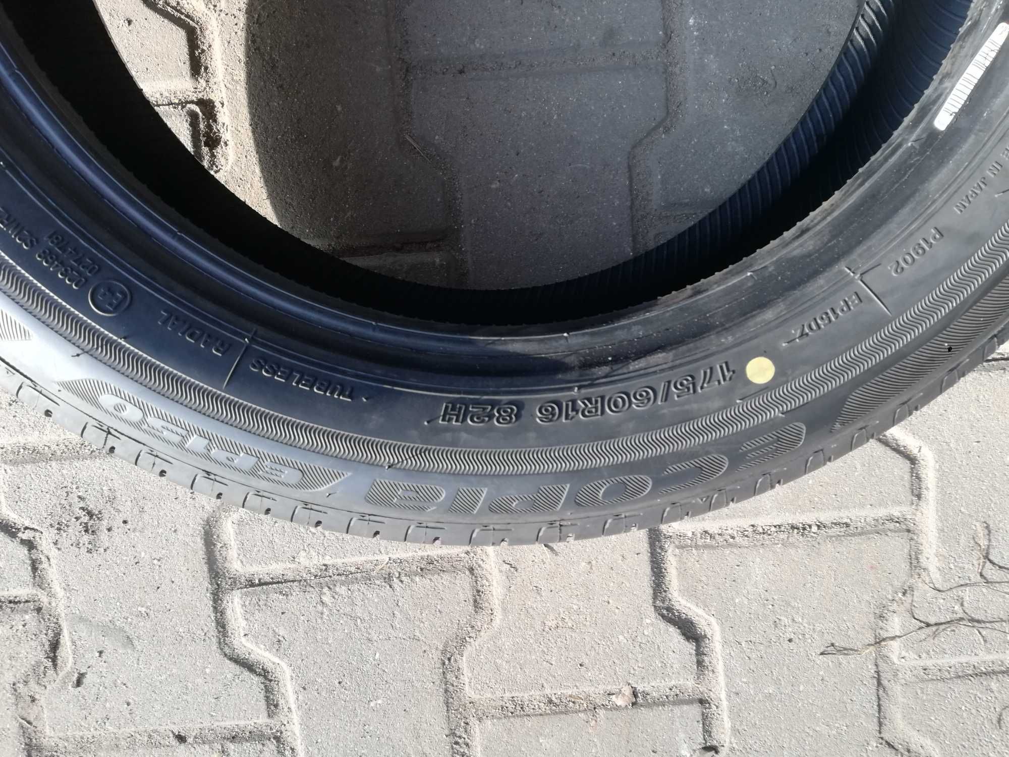 4 Nowe DEMO opony letnie 175/60R16 82H Bridgestone EP150 Mon. Wolsztyn