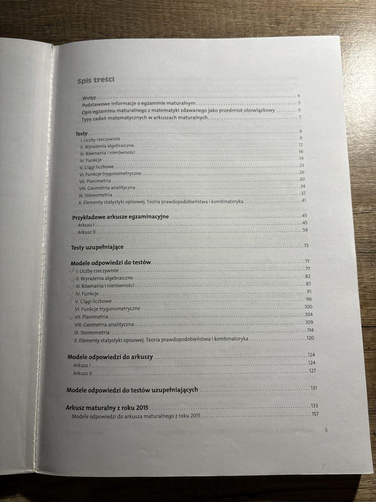 Testy i arkusze z odpowiedziami, matura 2016, matematyka zakres podst.