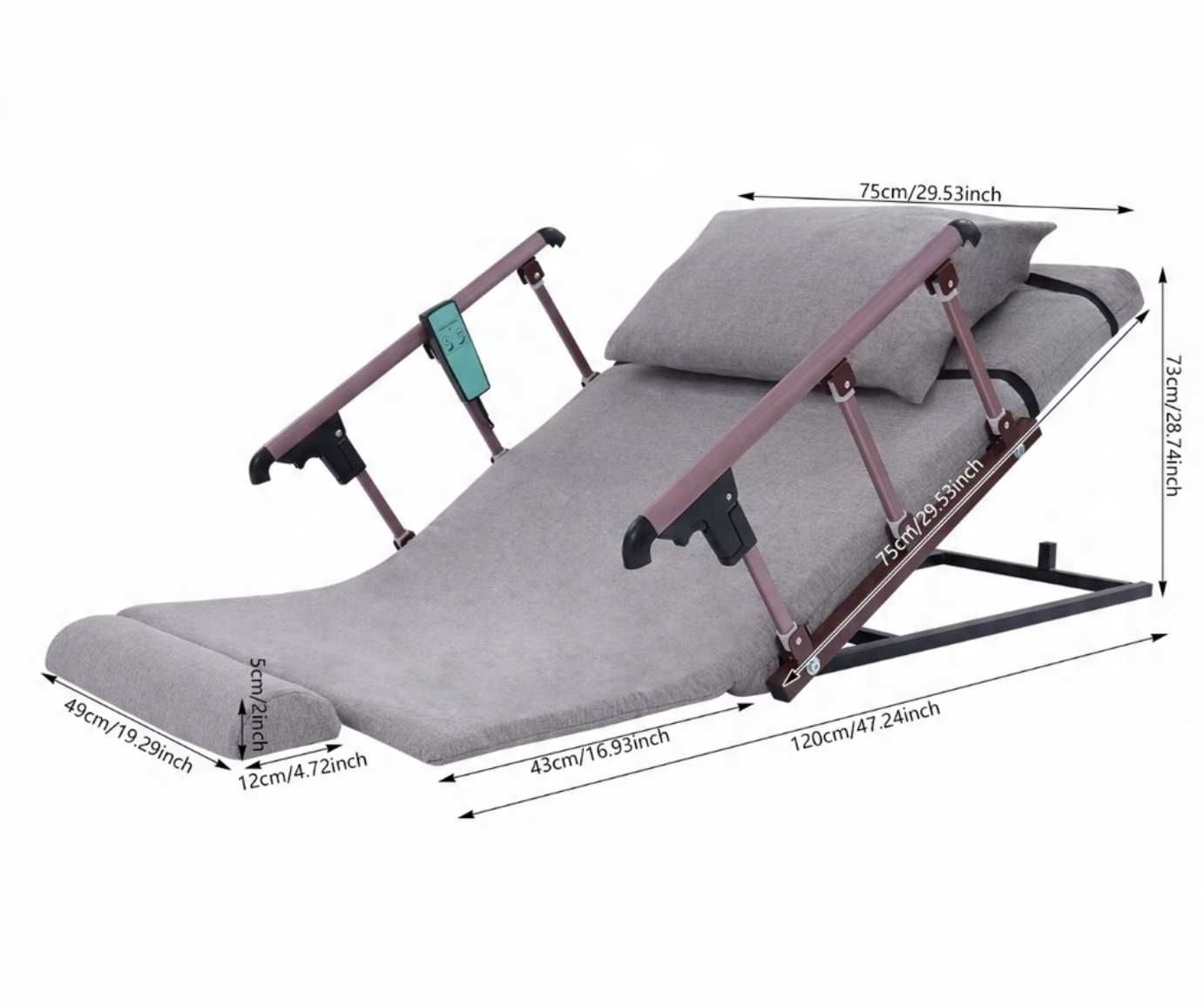 Elektryczne oparcie łóżka Bymaocar – regulacja, komfort, 159 kg