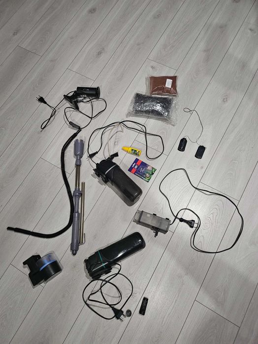 Filtr aquael fun 3 x2 filtr grzałka żółwia lampa podajnik czyścik itd