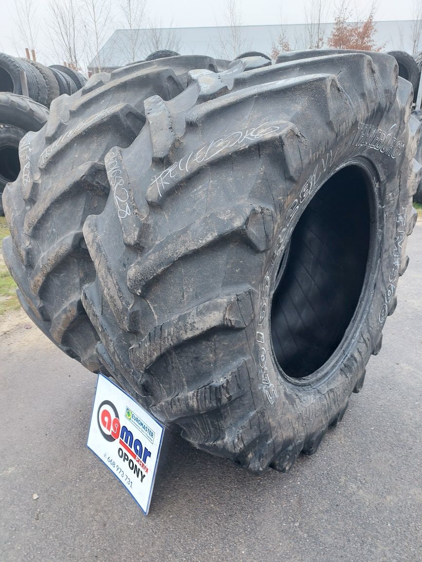 540/65R28 Trelleborg opony używane rolnicze para