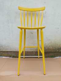 Hoker krzesło barowe drewniane