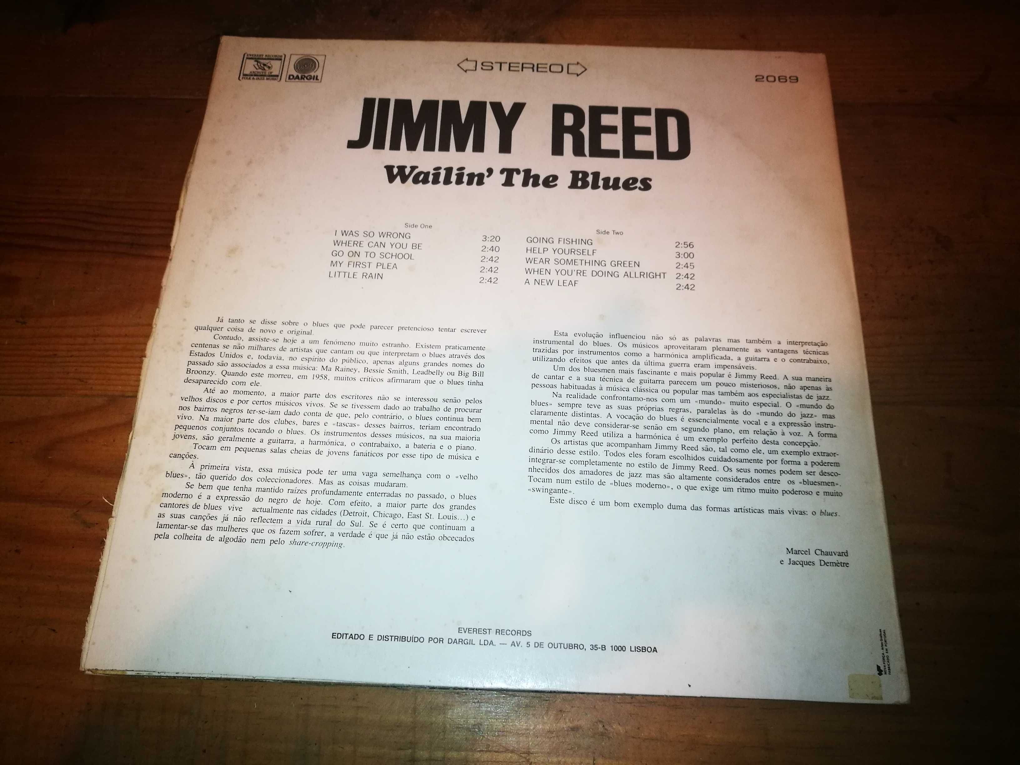 Jimmy Reed (Blues) - Wailin' The Blues LP