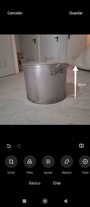 Panela de grande resistência