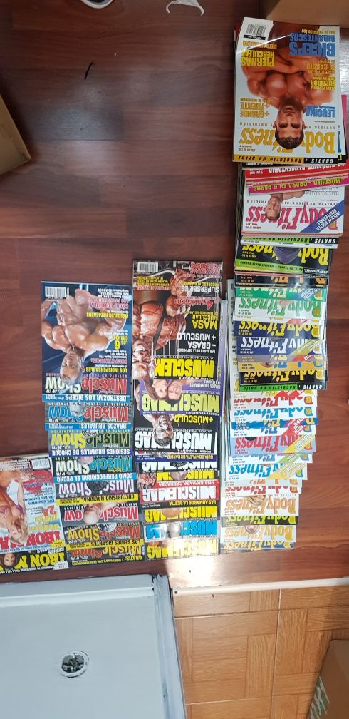 Grande lote revistas musculação