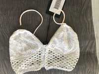 Bershka bralet stanik koronka top S