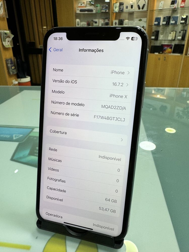 iPhone X, 64Gb Branco