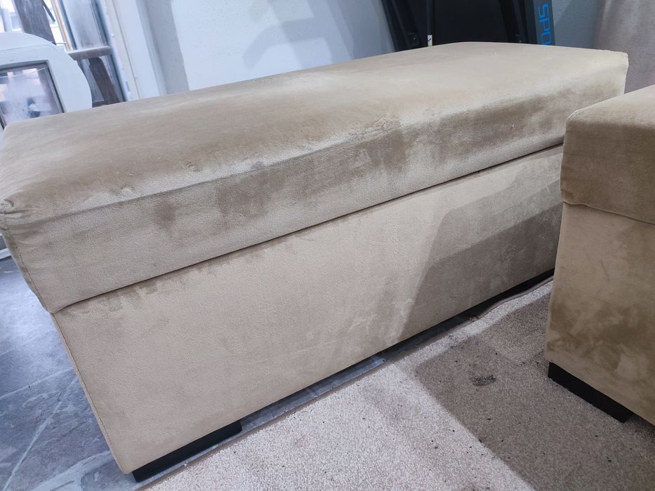 Pufy tapicerowane 3 szt otwierane