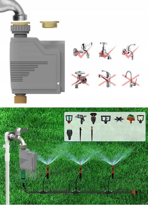 Sterownik nawadniania podlewania ogrodu pomiar ZigBee TUYA