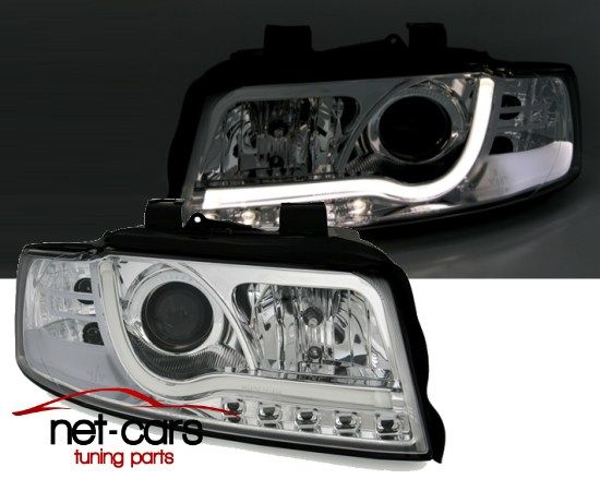 Reflektory Lampy przód AUDI A4 B6 8E TUBE LIGHTS NEON C