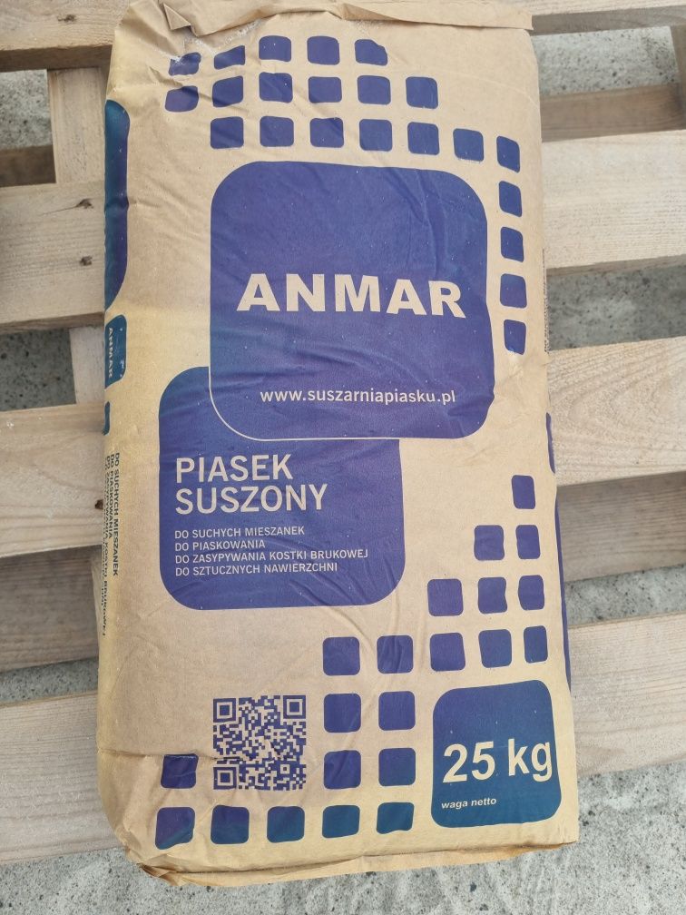 Piasek suszony 0.5-1,2 do piaskowania.