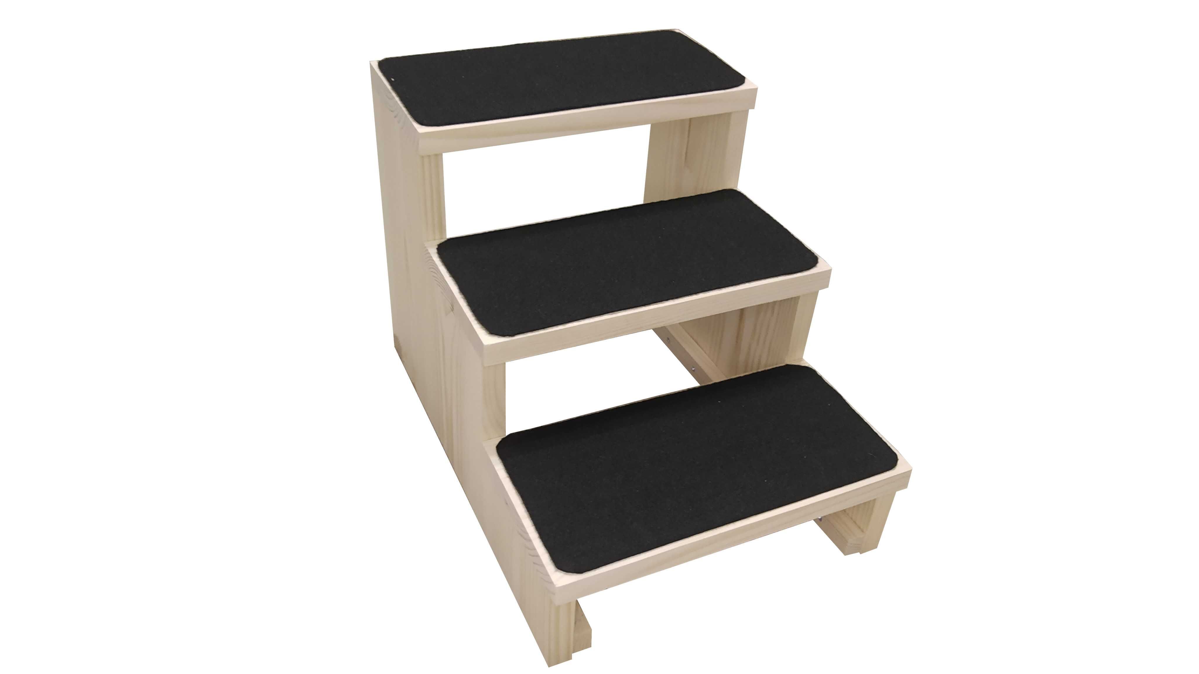 Schodki drewniane dla psa 30cm, 3 stopnie, schody dla psa kota 00