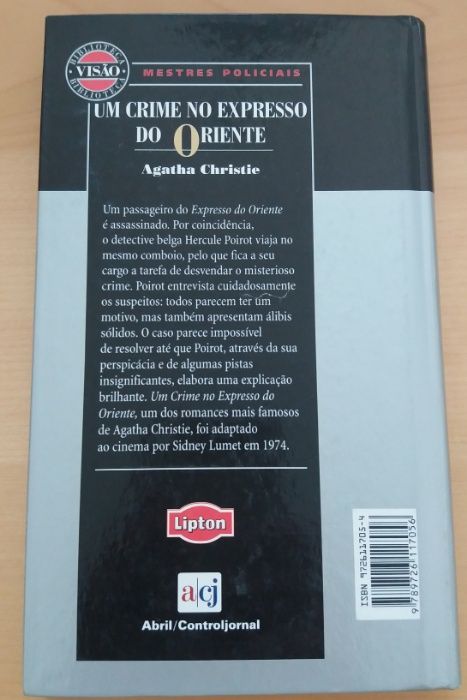 Livro Agatha Christie - "Um crime no Expresso do Oriente"