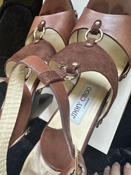 Шкіряні босоніжки Jimmy Choo оригінал