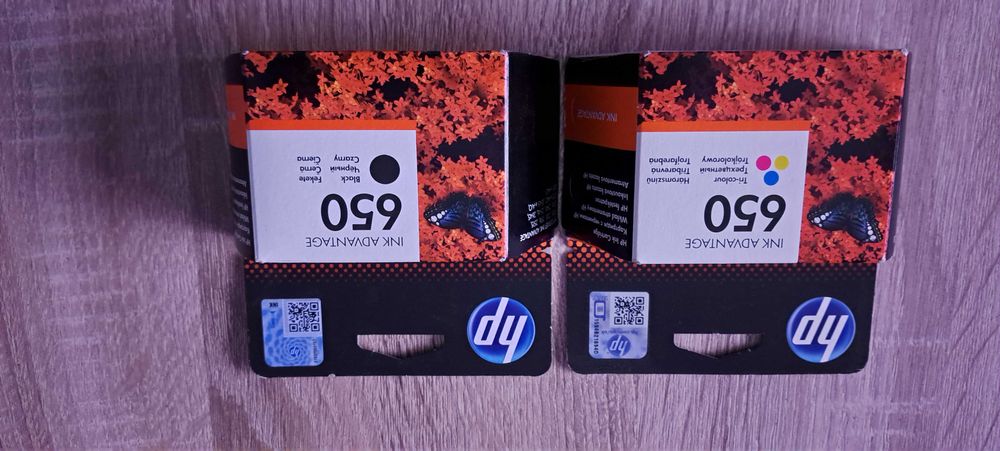 Tusz Hp 650 kolor + czarny