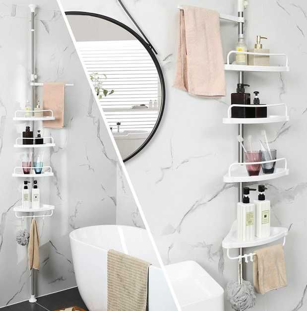 Угловая полка для ванной комнаты Multi Corner Shelf, стойка в ванную