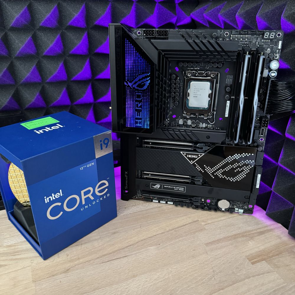 Топ сет i9 12900K, Rog Maximus Hero материнська плата, процесор