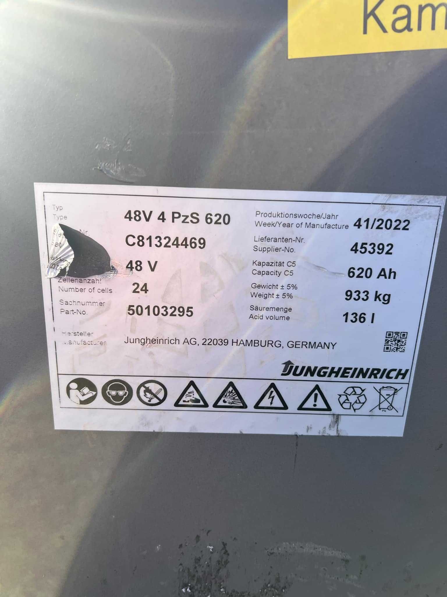 Bateria trakcyjna 48V 620Ah 44/2022rok po regeneracji Bank Energii