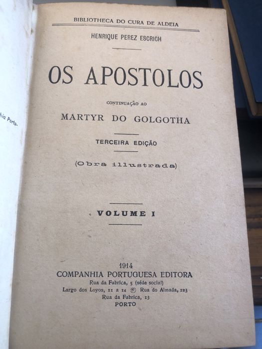 Livros Os Apostolos de P. Escrich