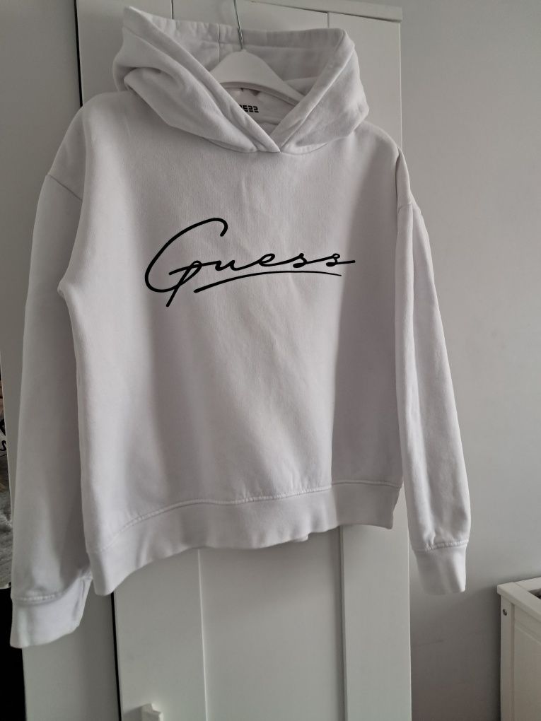 Bluza Guess biała dziewczynka rozmiar 152