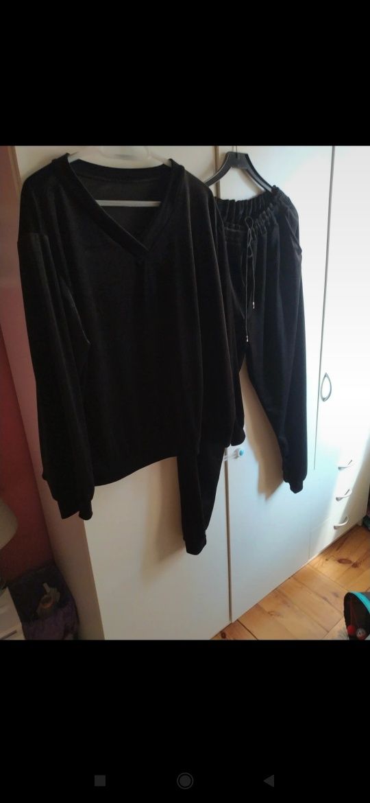 Dresy welur PLUS SIZE komplet