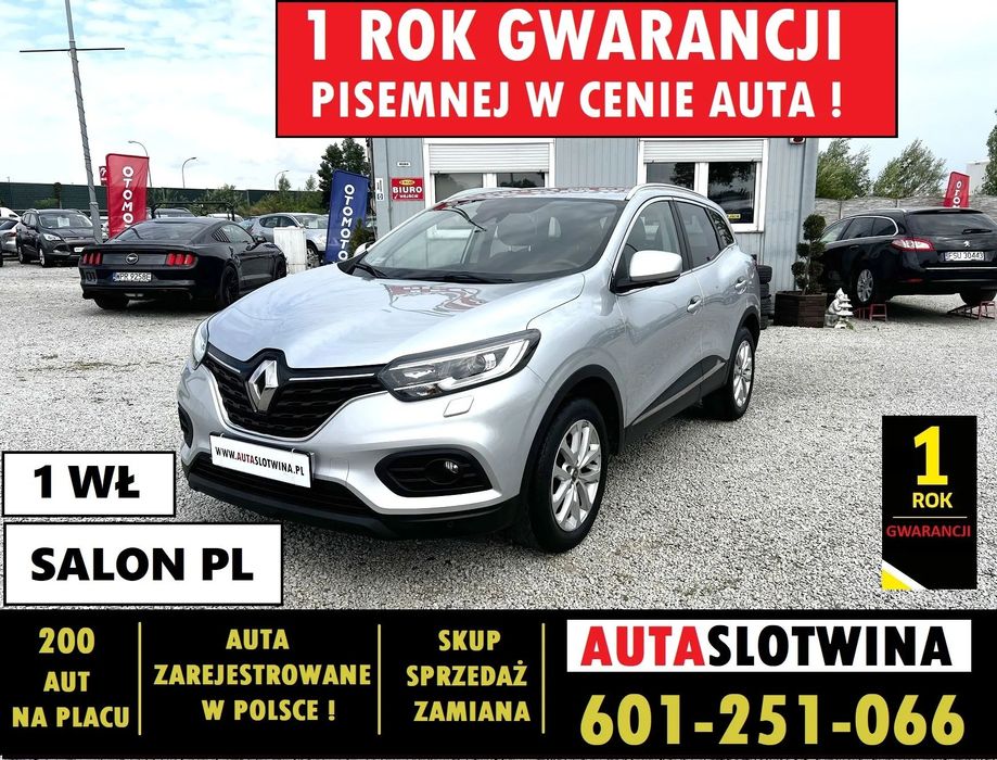 Renault Kadjar 1 ROK GWARANCJI W CENIE auta,klima,temp,czujniki,navi,salon POL,zamian