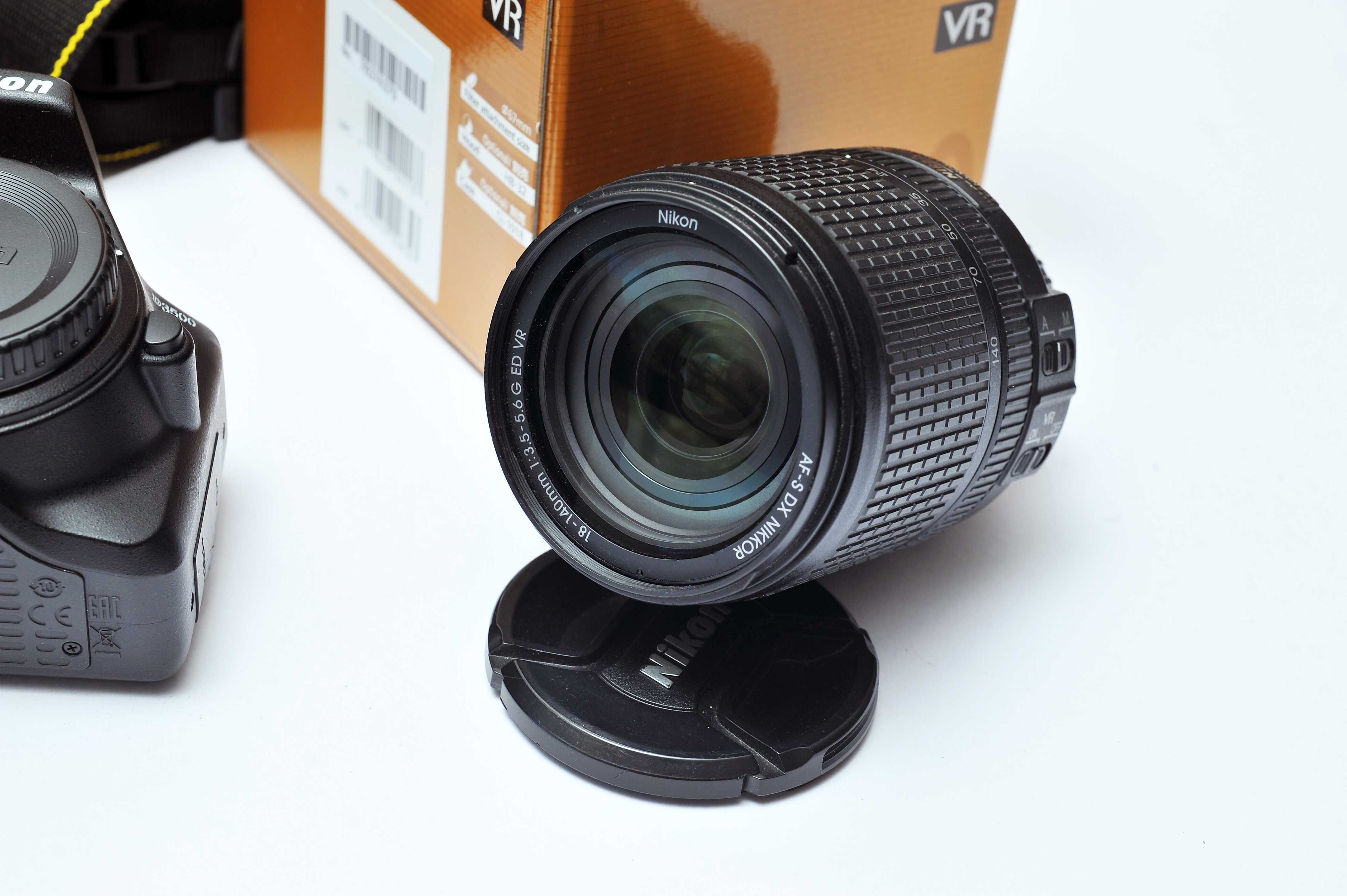 Nikon D3500+ lente 18-140mm VR excelente estado