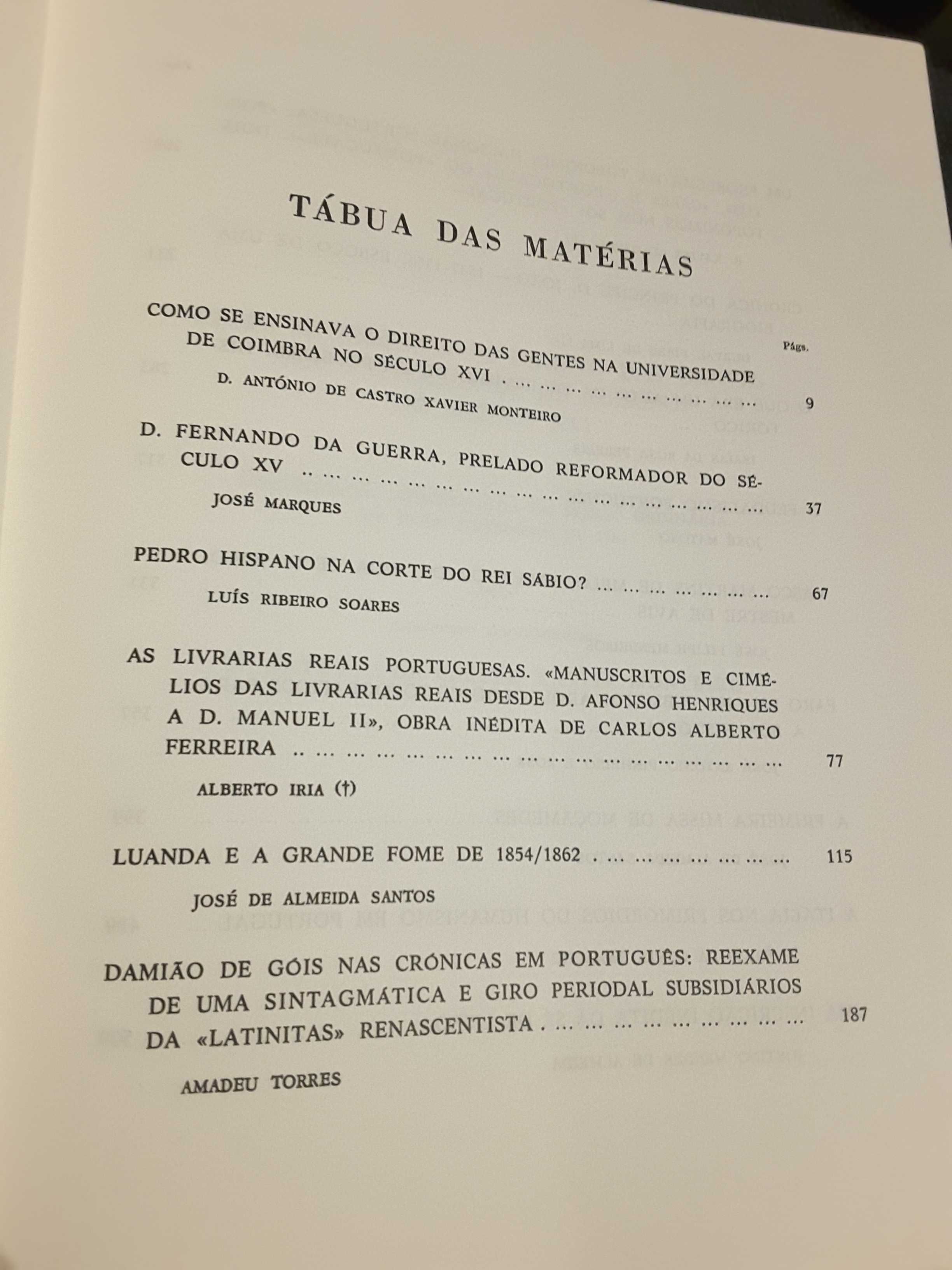 Academia de História (Ultramar-Angola-Auto da Fé-Feudalismo-Faro 1449)