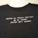 T-shirt czarny Sinsay - z dowcipnym napisem- S