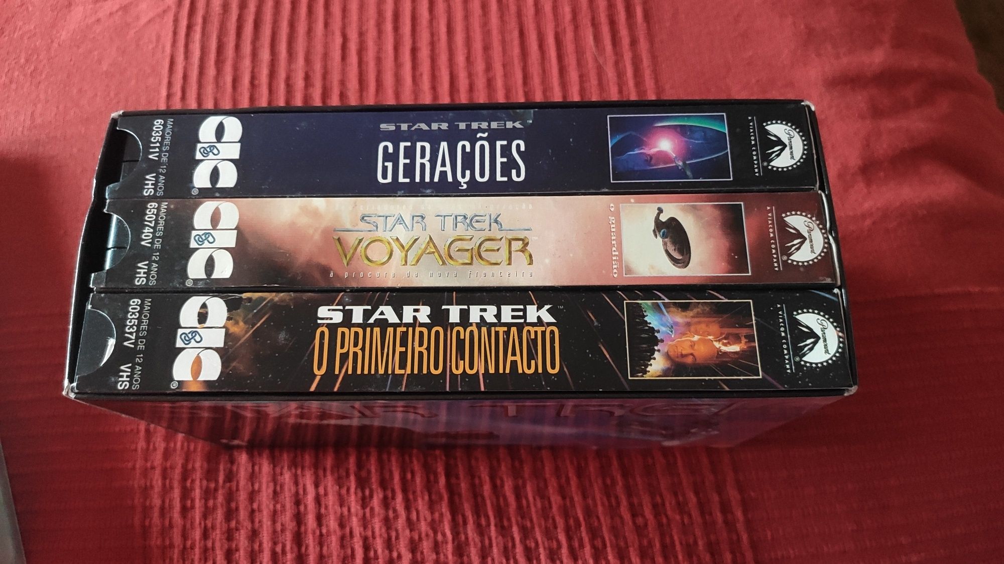 5 filmes Star Trek Caminho das Estrelas VHS Gerações Voyager Picard