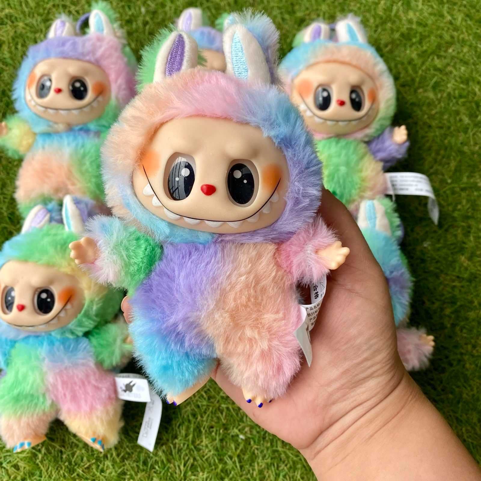 Мягкая Лабубу 4 сезон игрушка сюрприз Разноцветный Брелок Labubu 17 см