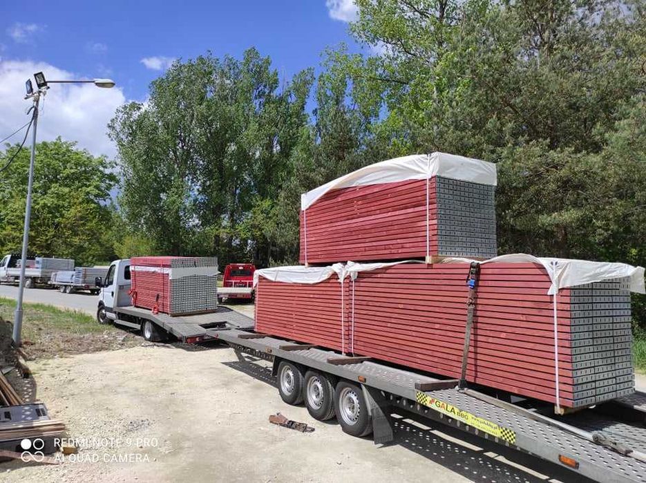 Nowe rusztowanie Plettac 156m podest rama dotacja transport