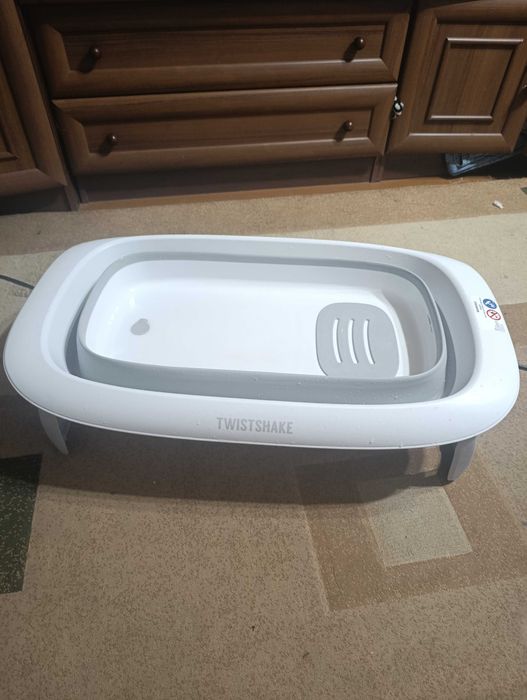 Ванна Twistshake Pastel Grey розкладна