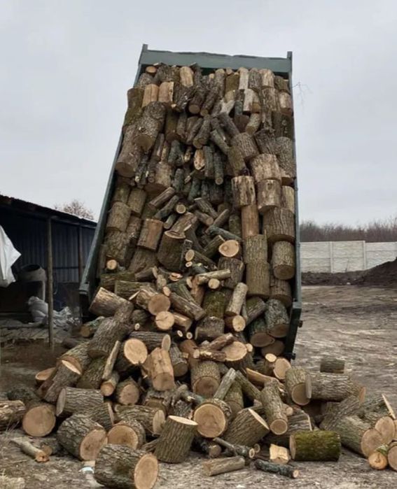 Дрова дубові колоті та метрові ціна чесна доставка швидка. 3-32 ск.м