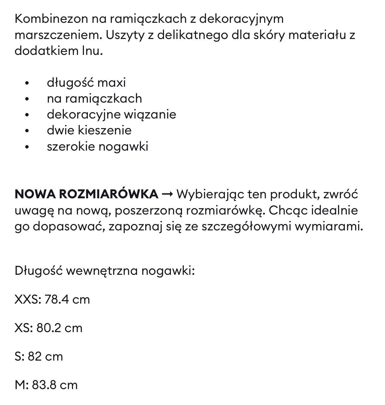 Kombinezon Lniany Roz.M