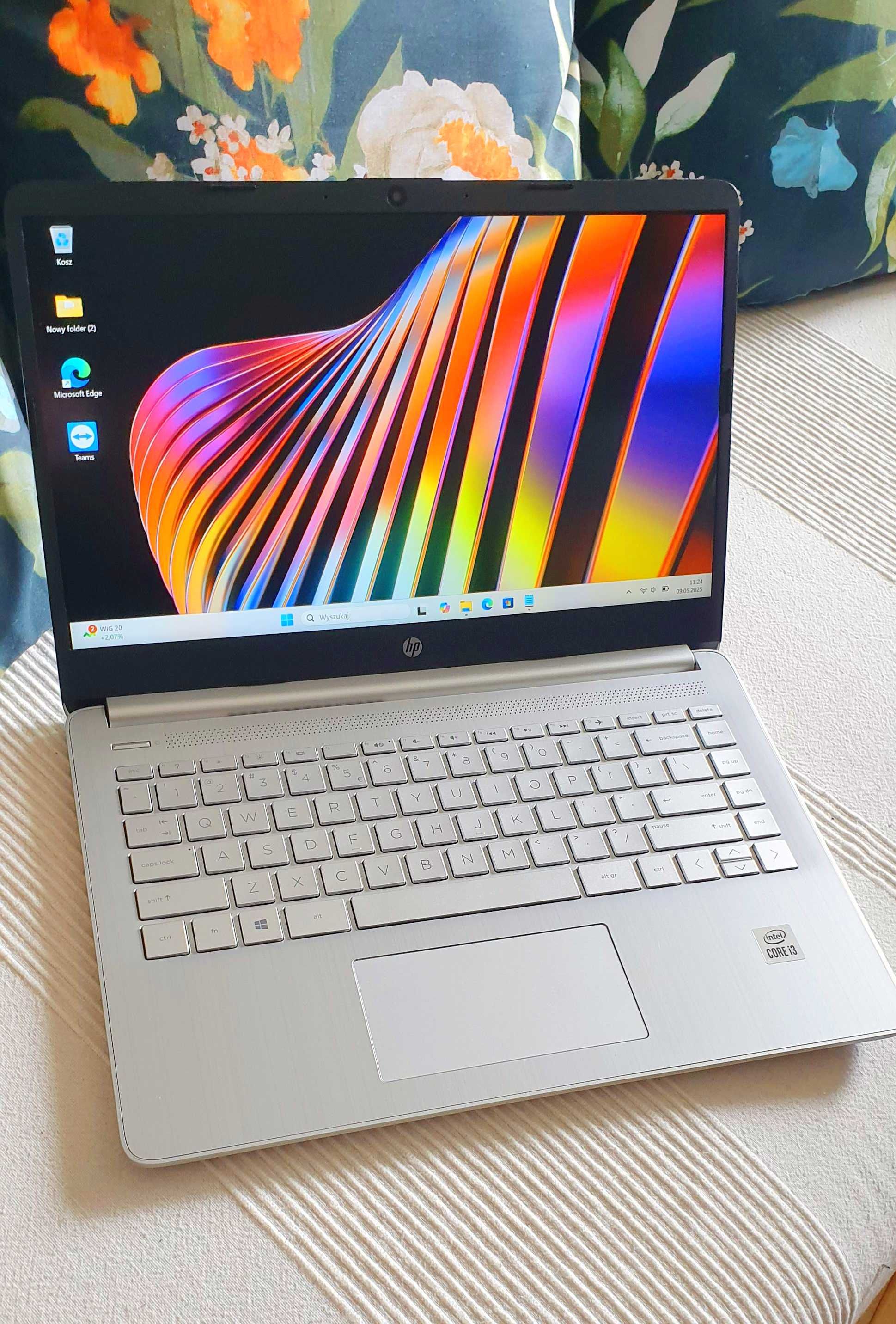 Windows 11 Mocny laptop hp 14 szybki SSD intel i3 pc do internet fajny
