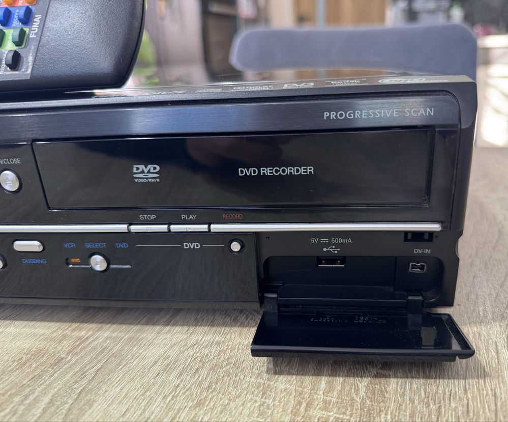 FUNAI WD6D-D4413DB #Przegrywanie VHS na DVD #HDMI #USB #DV #PL Menu