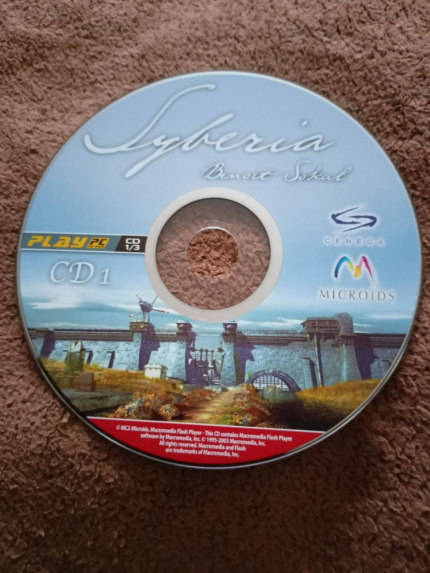 SYBERIA gra komputerowa na płycie CD