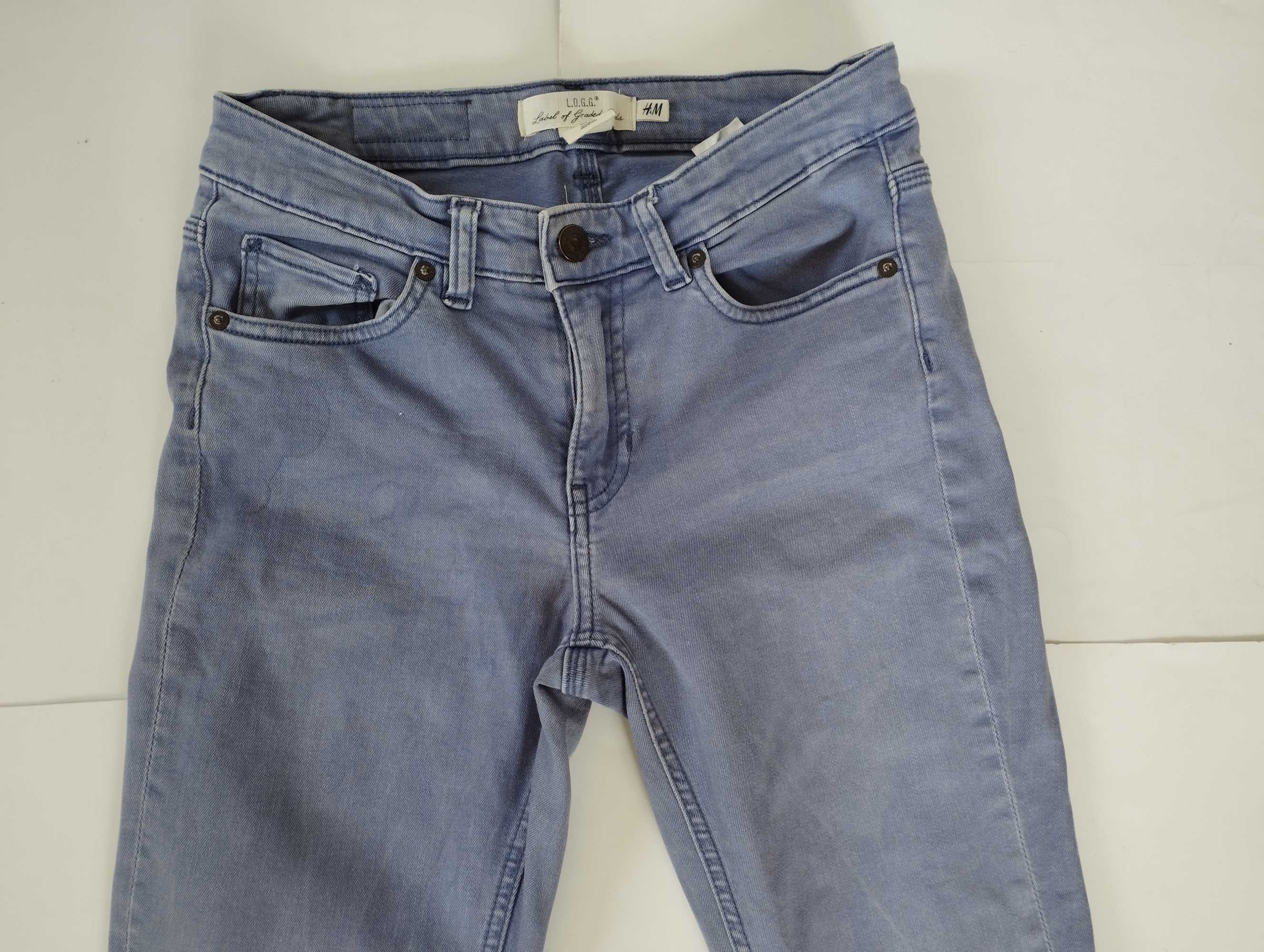 h&m logg jeansy dzinsy skinny 36