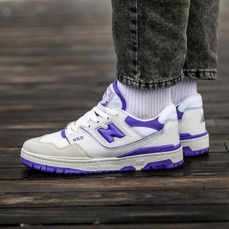 Кросівки, які точно підійдуть всім! New Balance 550 White Purple