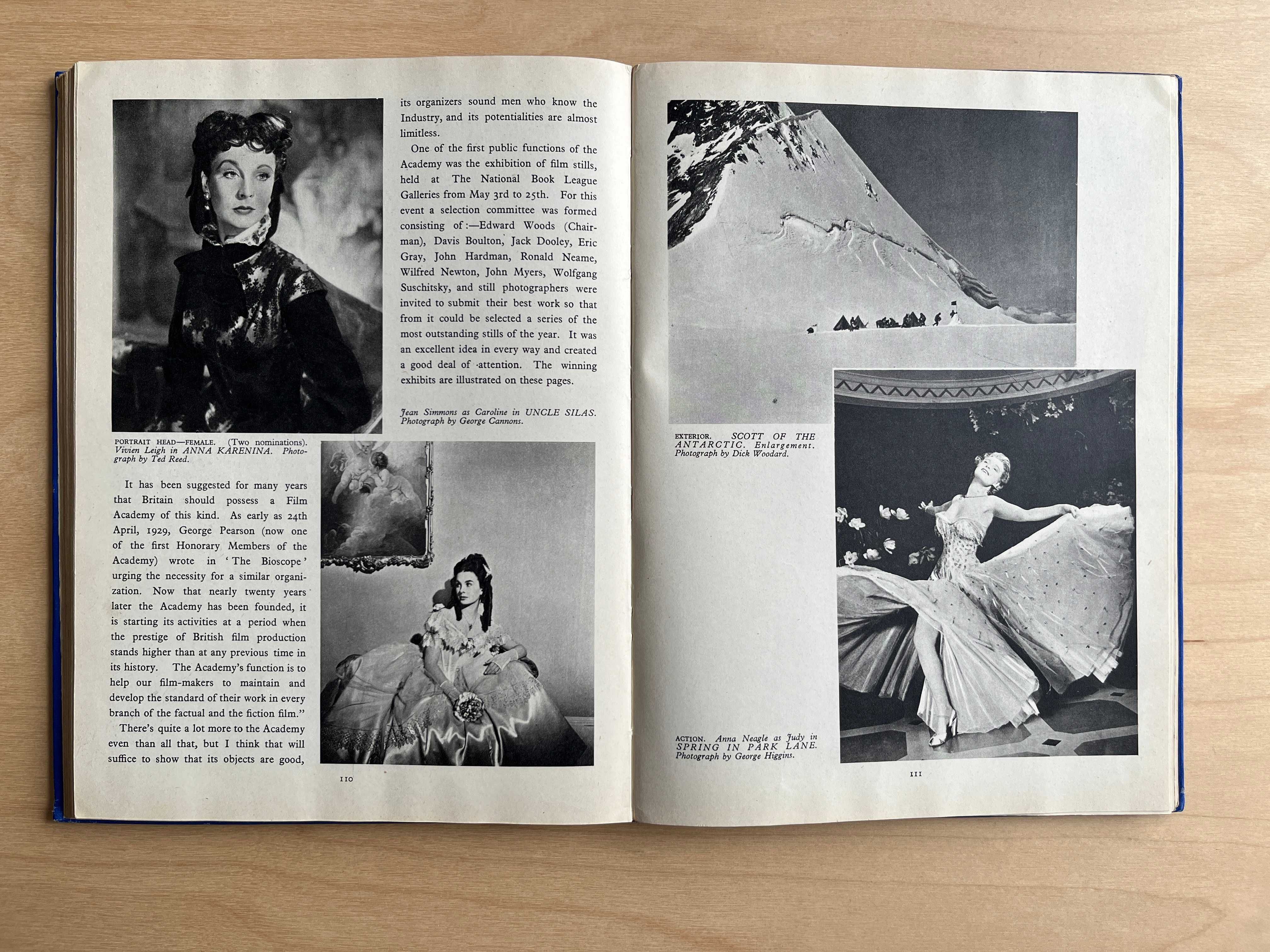 Film Review by F. Maurice Speed album książka, stare kino, 1948 rok